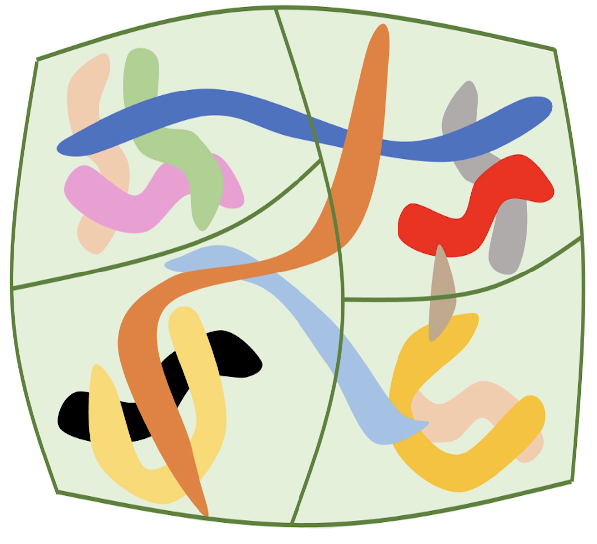 scattering partition of string graph